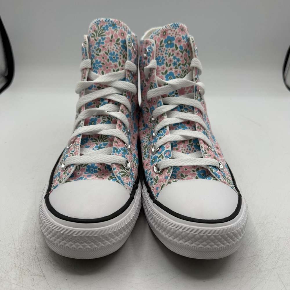 Converse Chuck Taylor All Star High Shoes Women Sz 8 Mini Flowers Floral A14980F - Picture 4 of 11